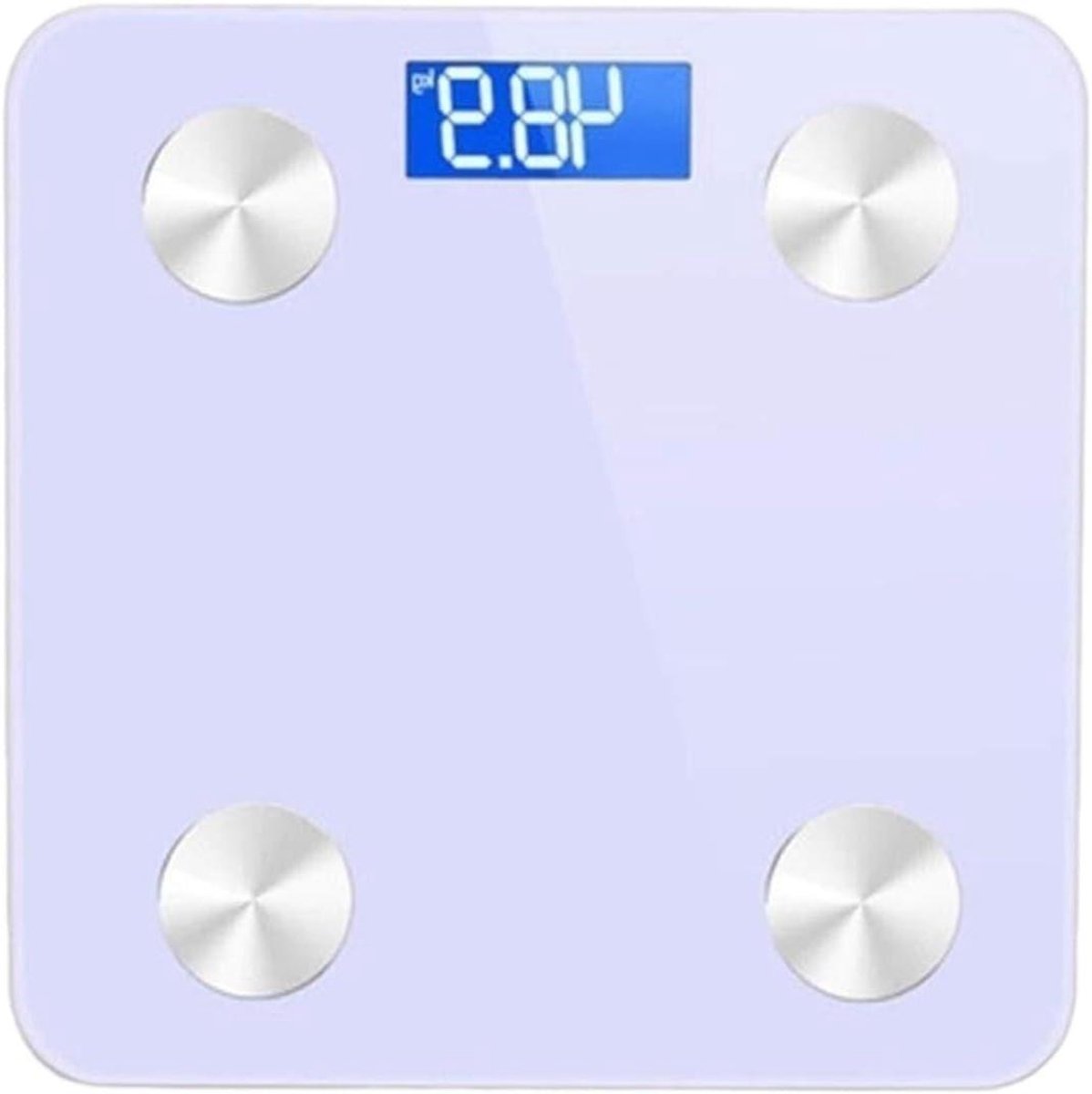 Digitale Weegschaal - Lichaamsweegschaal Meetinstrument - Gezondheid Monitoren - Gehard Glas - Tot 180 kg - Zwart