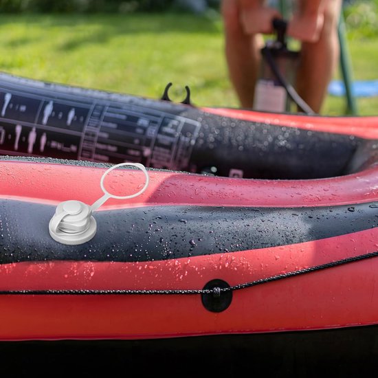 Luchtventiel Opblaasbaar - Boot Ventiel - Watersport Gebruik - Lekvrij Ontwerp - 4 Stuks - Wit — afbeelding 2