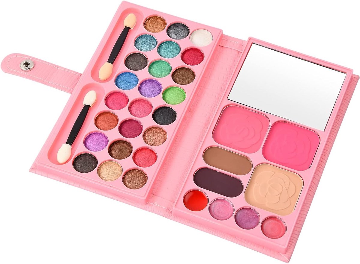 Complete Set Draagbare Make-up Paletten voor Vrouwen - Perfecte Make-up Set voor Meisjes met Diverse Kleuren en Accessoires