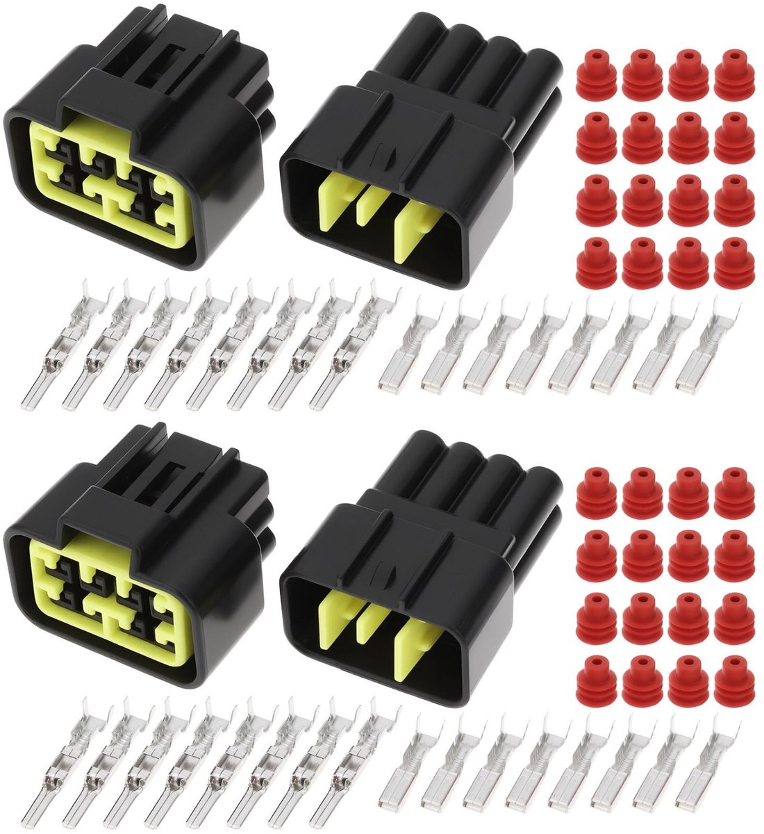 Dailygoods - 8-pins Waterdichte Connector Kit voor Auto's en Elektrische Aansluitingen