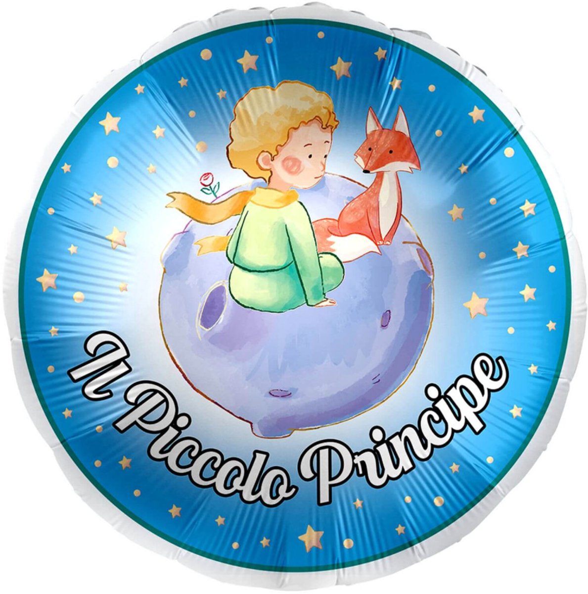 Folieballon "Il Piccolo Principe" (De Kleine Prins) - 45cm - Premium Mylar Ballon / BULK (direct in envelope voor verzending)