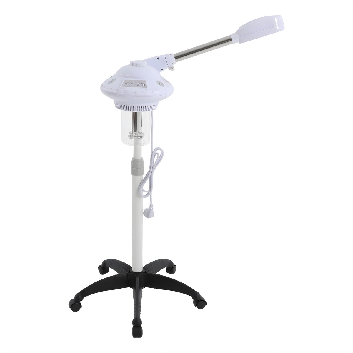 Professionele Gezichtsstomer 750W – 42°C Hot Mist – 680 ml – Enkelbuis – Diepe Reiniging – Voor Salon en Thuis – EU Plug – Wit