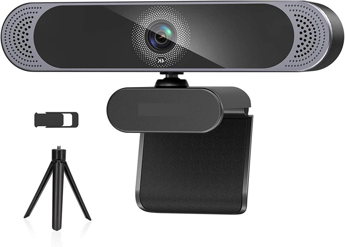 Webcam HD - Computer Camera - Videobellen Conferentie - Met Privacydeksel - 1080P - Zwart