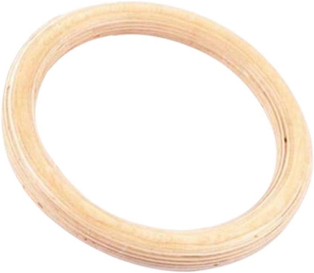 Gymnastiek Ringen - Fitness Ringen - Kracht Training - Glad Hout - 28mm - Beige