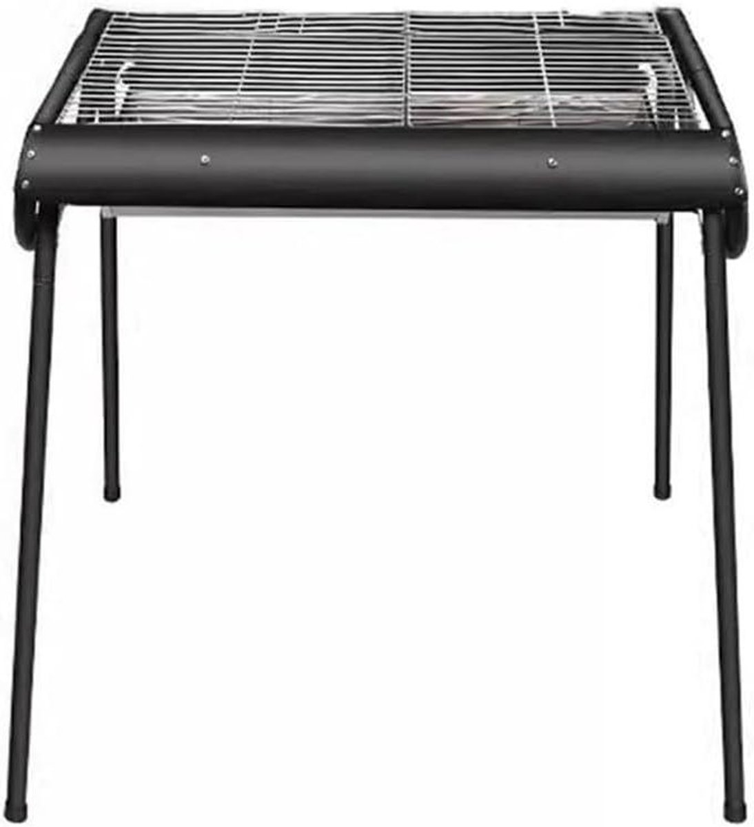 Houtskool Grill - Draagbare BBQ - Buiten Koken - Opvouwbaar Ontwerp - Verstelbaar - Zwart