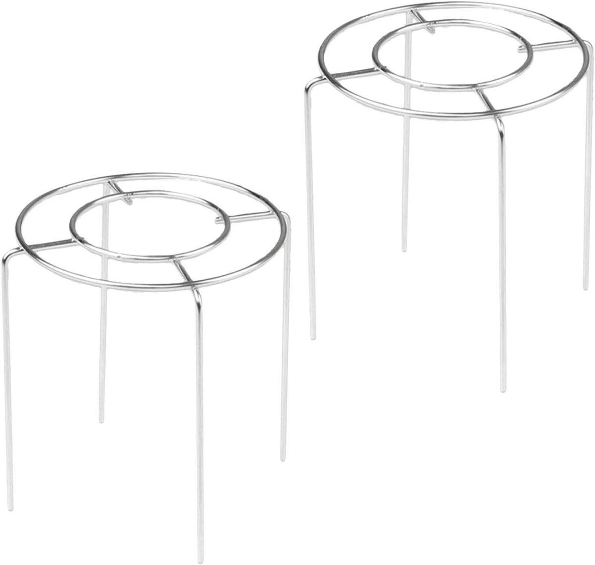 Taarthouder - Bakrek - Taarten Koelen - Roestvrij Staal - 12.7x14CM - Zilver