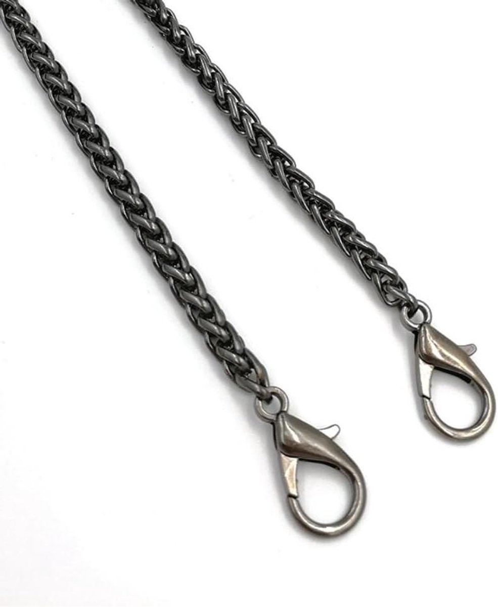 Metalen Zakketting - Kettingriem Tasriem - Tas Vervangen - Met Gespen - 100 cm - Zwart