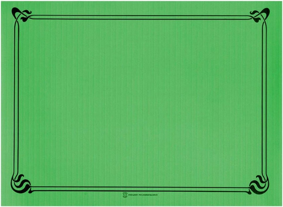 Tafelmatten - Placemats - Tafeldekking - Cellulose materiaal - 31x43 cm - Turkoois blauw
