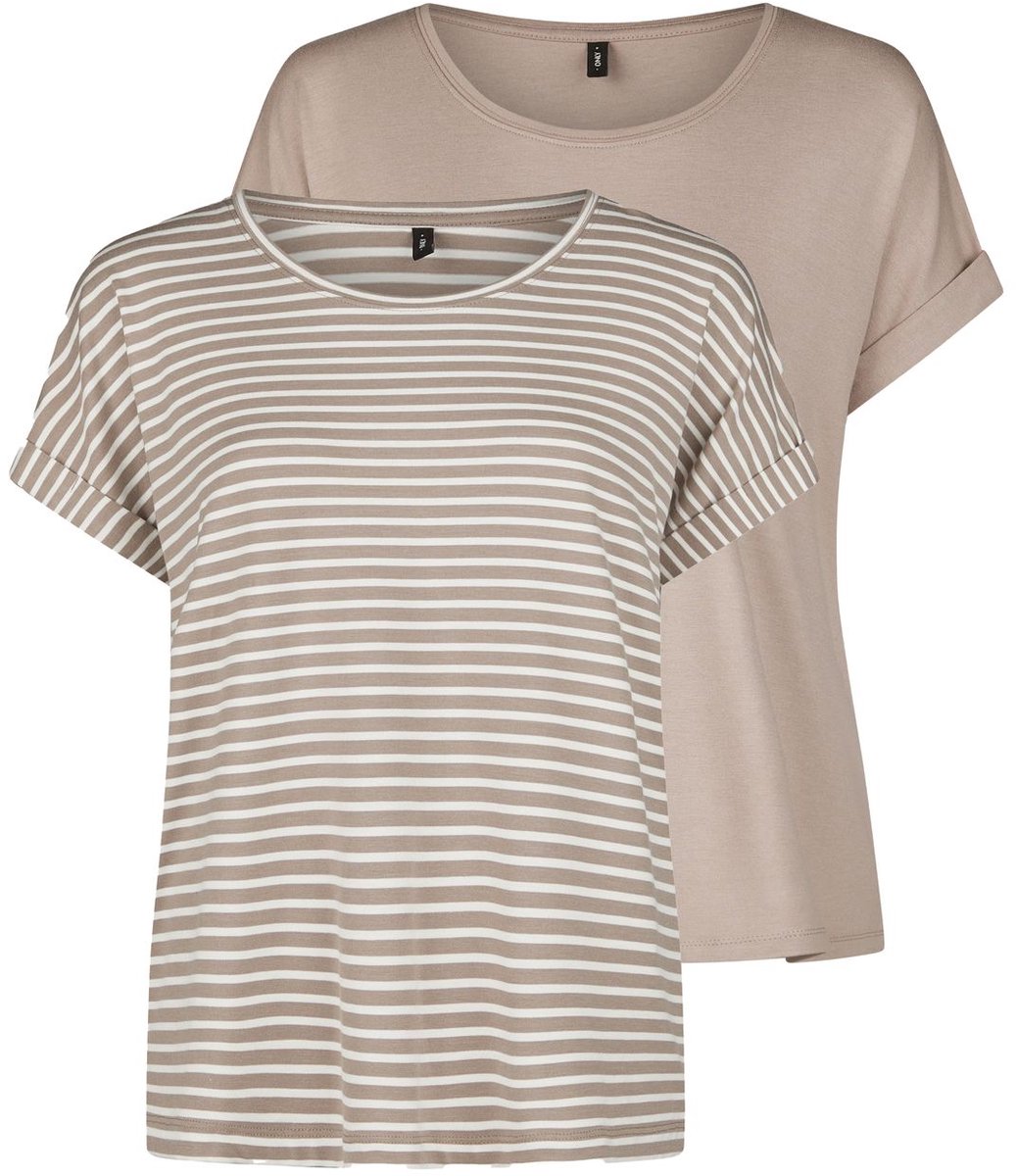 ONLY - ONLMOSTER S/S TOP CS JRS 2PACK - Meisjes - Blouses