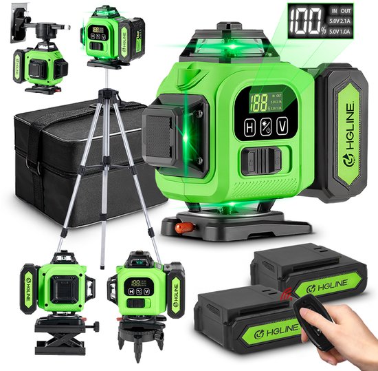Instava 4D 16-lijn Kruislijnlaser Statief 1,2m - Zelfnivellerende 360