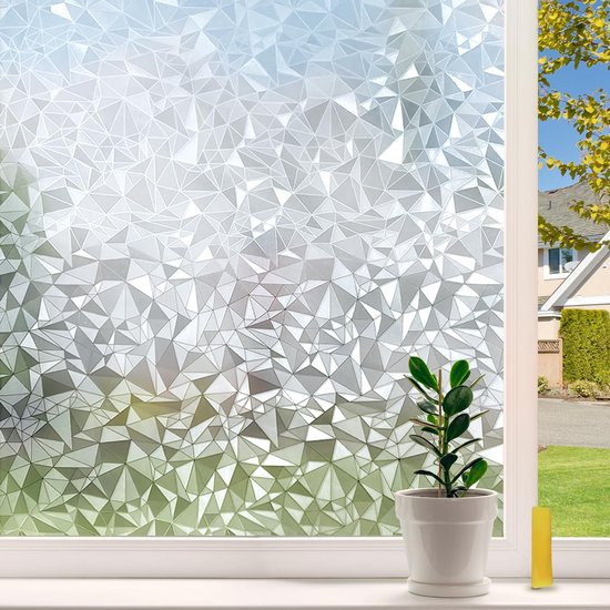 Beautysaid Fensterfolie Sichtschutz für Glasfenster, mattierte