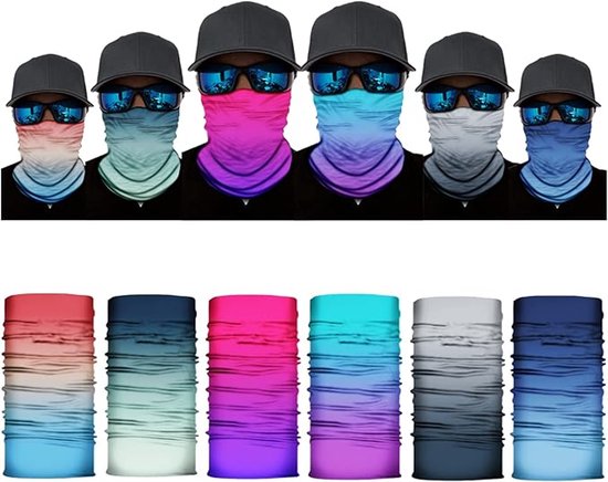 Sander Shop Multifunctionele multifunctionele doek voor outdoor, sport, magische hoofddoek, elastische hoofdband, bandana, UV-bestendigheid, sporthoofddeksels voor paardrijden, motorrijden, wandelen