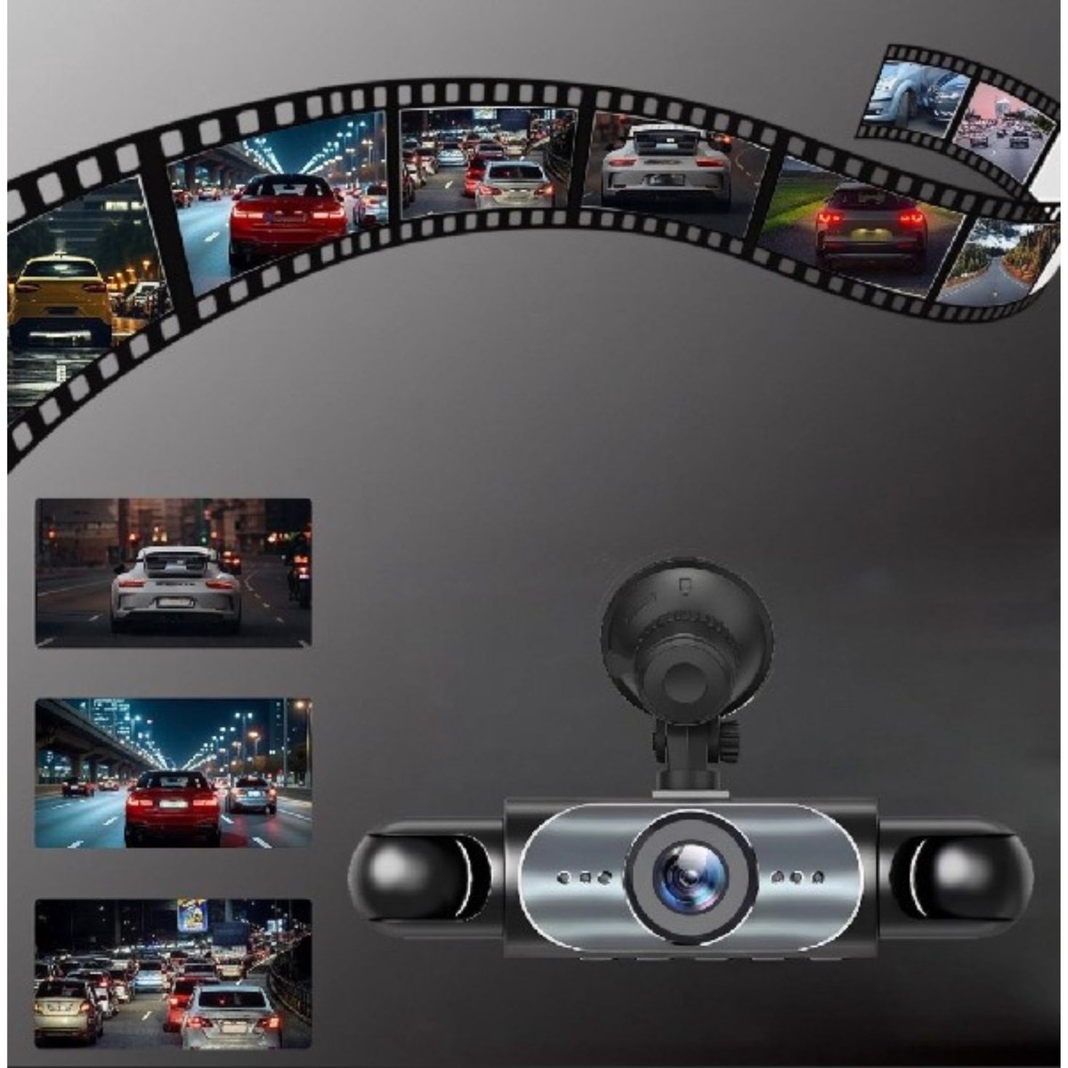 Vyzio - 360° Dashcam Auto - 4 Kanaals Rijrecorder - Voor, Achter & Zijkant - Full HD - Parkeermodus & Bewegingsdetectie - Nachtzicht - CAMERIK – foto 2