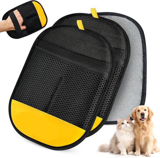 Electrostatische Dierenhaar Handschoen – 2 Stuks, Antistatisch, Herbruikbaar Voor Honden En Katten, Op Bank, Kleding En Tapijt