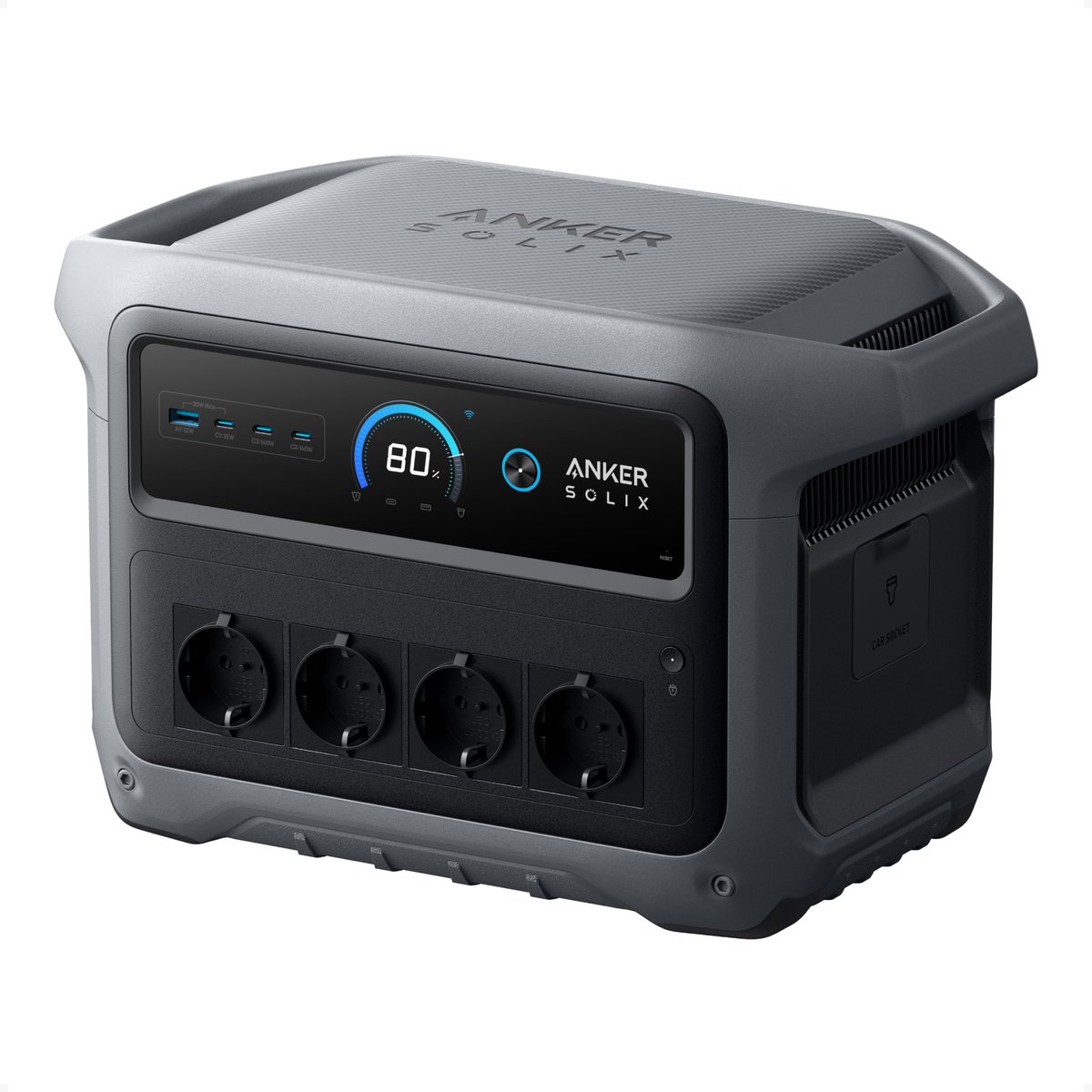 Anker SOLIX C1000 Gen 2 Draagbare Powerstation - 2.000W (Piek 3.000W) Zonne-Generator - Volledig Opgeladen in 49 Min - 1.024Wh LiFePO4 - Accu voor Noodstroom - Stroomuitval & Kamperen