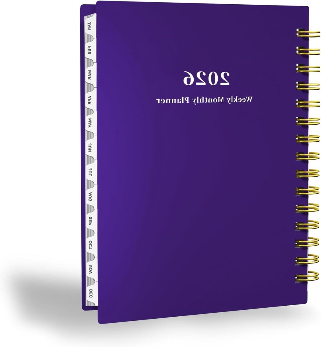 Agenda 2024-2025 - Planner Afsprakenboek - Dagelijkse Planning - Waterdichte Hardcover - 8.4 x 6 inch - Paars