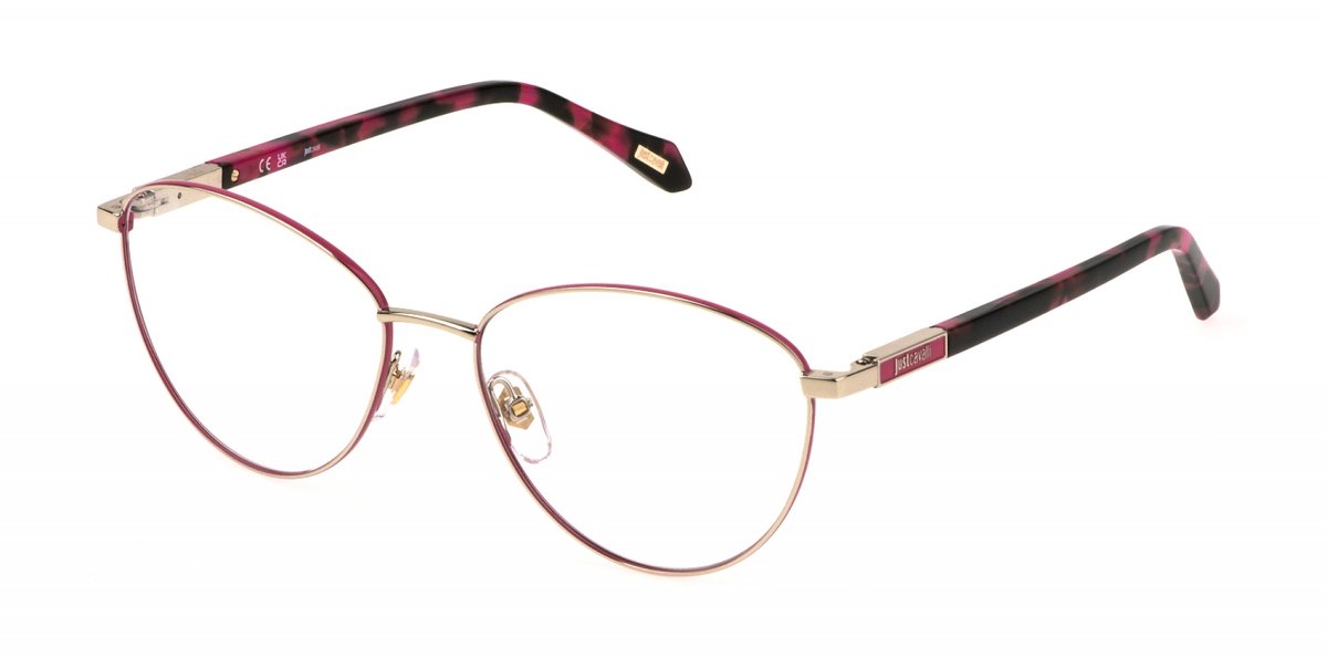 Just Cavalli VJC056 Oro chiaro c/parti colorate lucido 54/16/135 WOMAN Brilmonturen