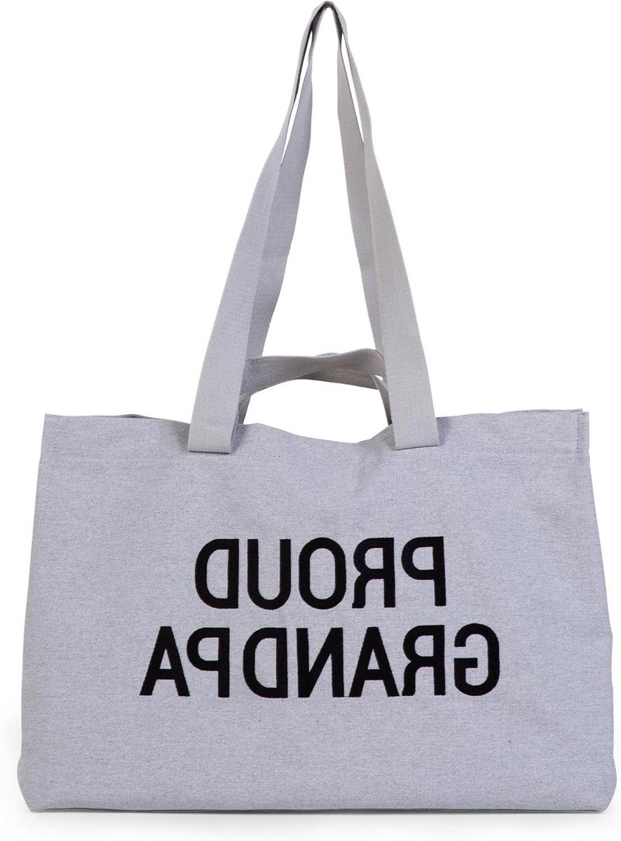 Tote Bag - Canvas Tas - Baby Spullen - XL Tas - 50x16x34cm - Grijs