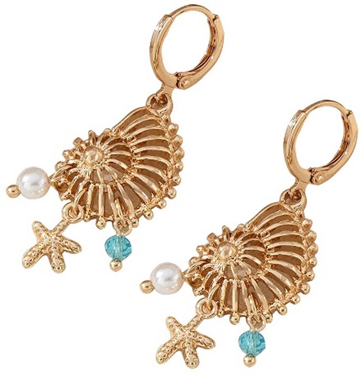 She life style - schelp oorbellen - geïnspireerd op de zee - Goud kleurig