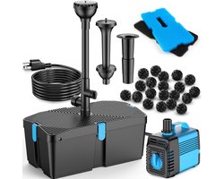 HEZIVO® Vijverfilter Complete Set - Met Pomp - Algenbestrijding - Fonteinpomp - 60W - 3100L/U