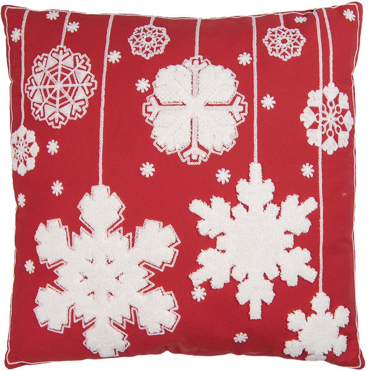 Clayre & Eef Sierkussen 45x45 cm Rood Polyester