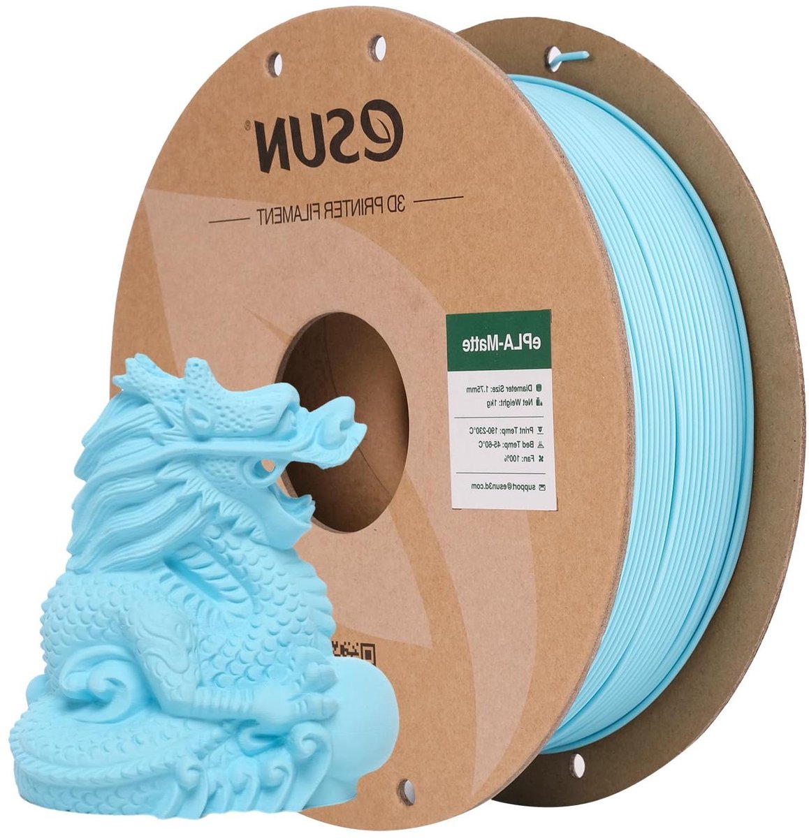 3D Printer Filament - Mat PLA - Modelbouw - Verbeterde Extrusie - 1KG 1.75mm - Meer Blauw