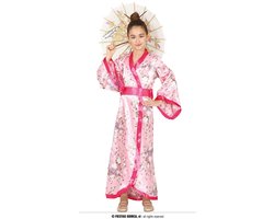 Fiestas Guirca - Kimono roze (7-9 jaar) - Carnavalskleding - Carnaval - carnavalskleding 2027 - Carnaval kostuum