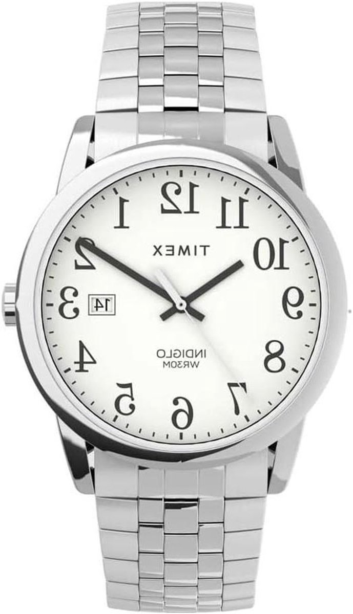 Heren Horloge - Klassiek polshorloge - Dagelijks gebruik - Makkelijk leesbaar - 38mm band - Zilverkleurig