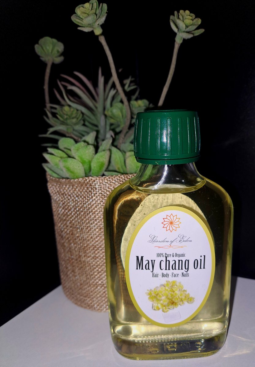 Pure organic May Chang olie / tropische citroenverbena / citroen verbena olie 100ml voor huid, haar en nagels - massage olie - body olie - haarolie - druivenpitolie, druivenpit olie - litsea olie