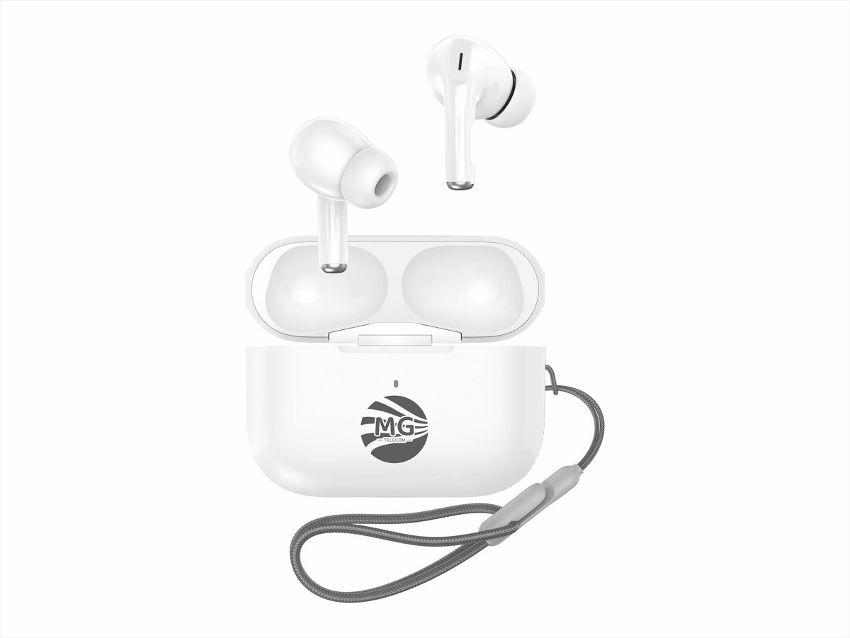 MG-TWSX3 - draadloze airpods met case- wit