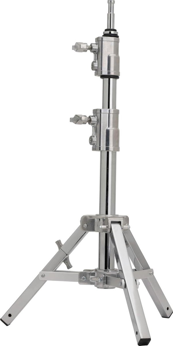 Studiestandaard - Verlichtingsstatief - Fotostudio - Zwaar belastbaar - 101 cm - Chroom