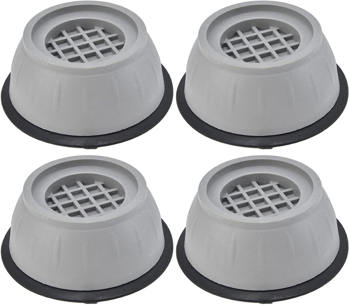 Set van 4 Antivibratie Pads voor Wasmachine - Geluidsreductie, Schokabsorptie en Vibration Isolatie voor Apparaten zoals Koelkast en Droger (9cm Diameter)