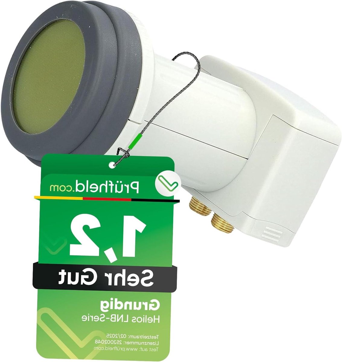 Twin LNB - Satelliet Ontvanger - Digitale Televisie - LTE Afscherming - 2 Deelnemers - Wit