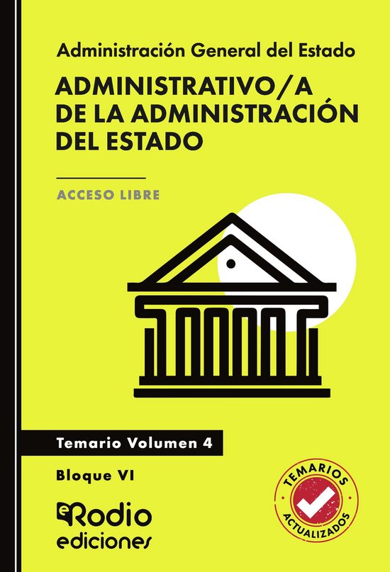 Administrativo/a de la Administración del Estado. Temario.  ... - cover