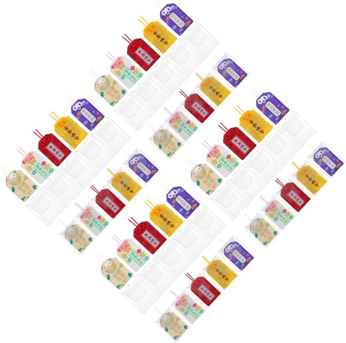 Japanse Amulet Hangers - Gelukszakjes Zegen - Thuisdecoratie Geluk - Beschermende Charme - 6.5 x 5 x 4 cm