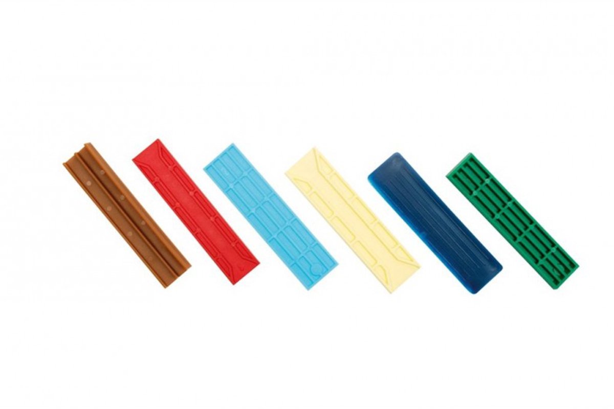 Beglazingsblokje 20X6X100Mm Zwart - 100 Stuks