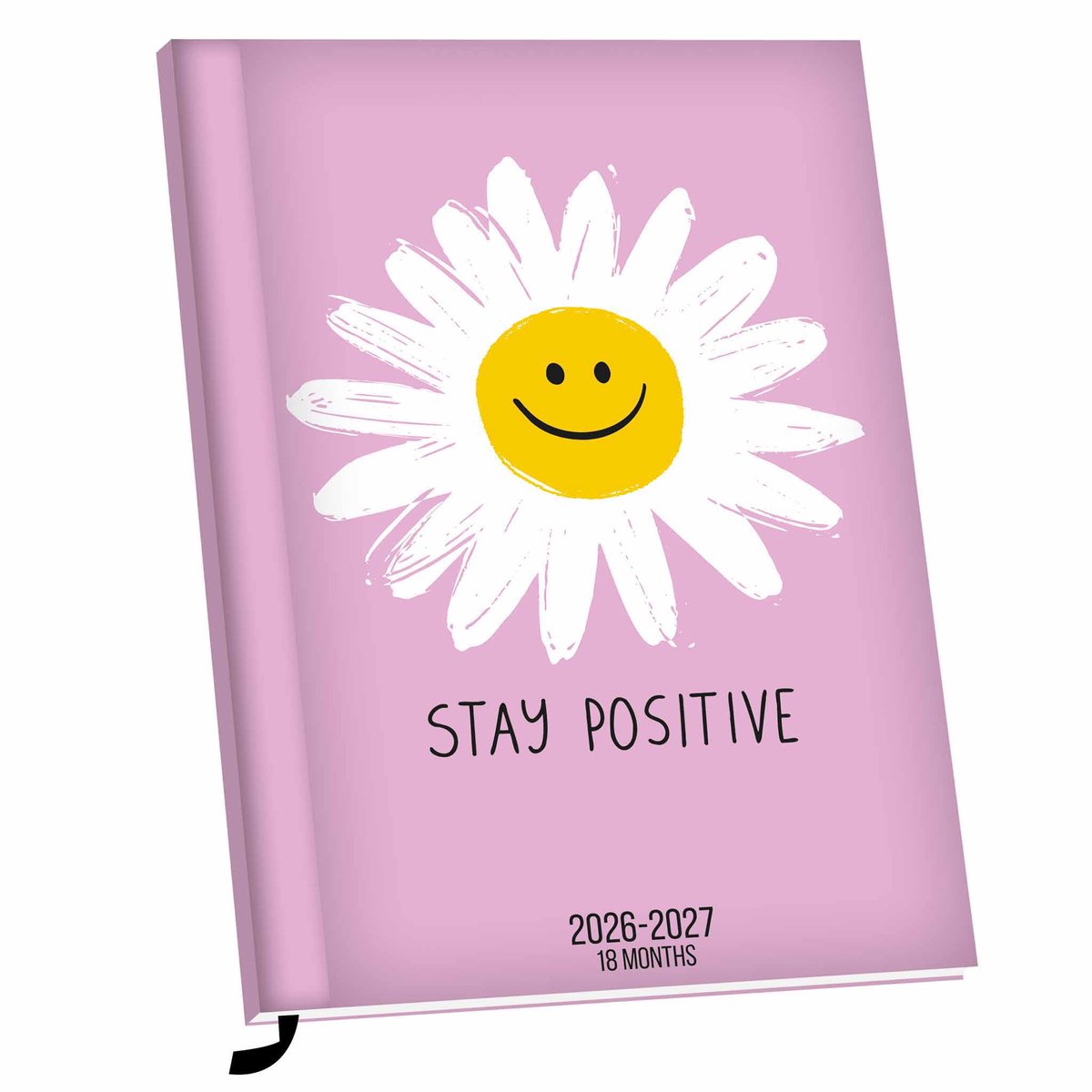 Agenda 2027 – 18-maanden agenda – Stay Positive Agenda 2026-2027 – Weekplanner – Luxe kaft & duurzame afwerking