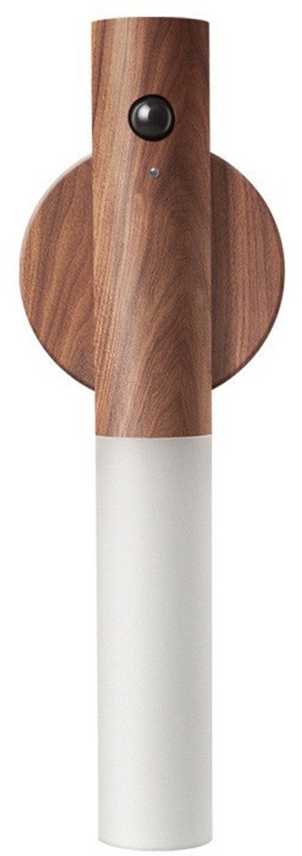 Maomi™ LED Wandlamp met Bewegingssensor - Magnetisch & Draadloos - Houtlook - Nachtlampje - Wandlamp Oplaadbaar - Bedlampje van Merkloos — afbeelding 4