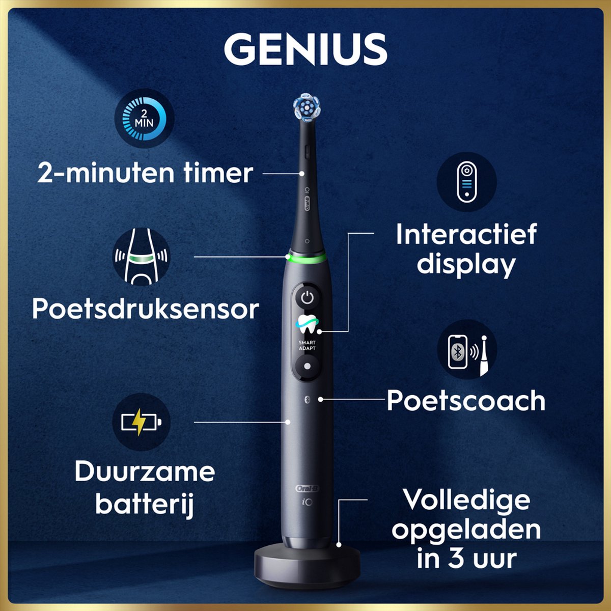 Oral-B iO 9 Elektrische Tandenborstel met Bluetooth - afbeelding 3