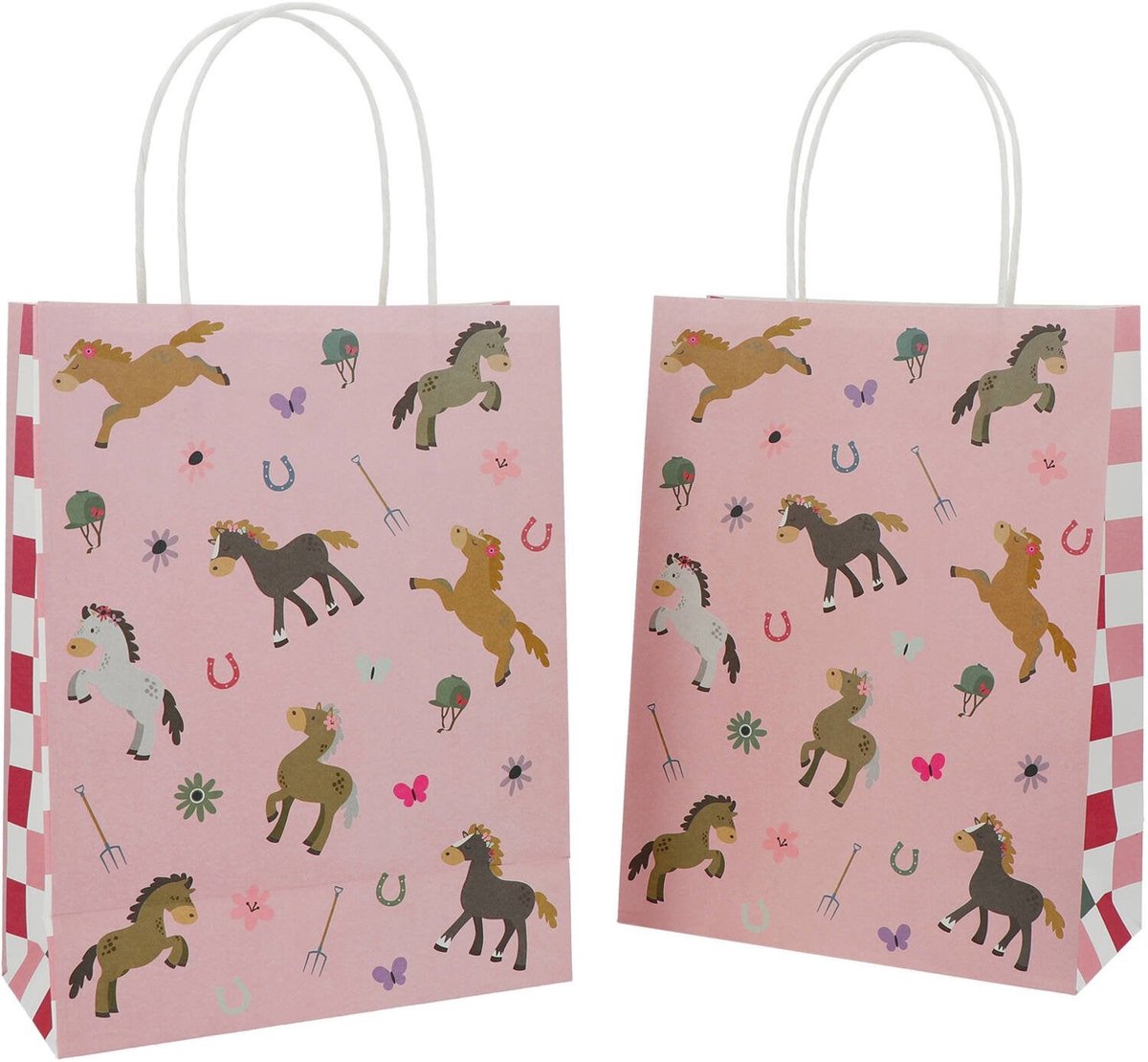 Paard Uitdeeltasjes Happy Horses 27cm (6st)