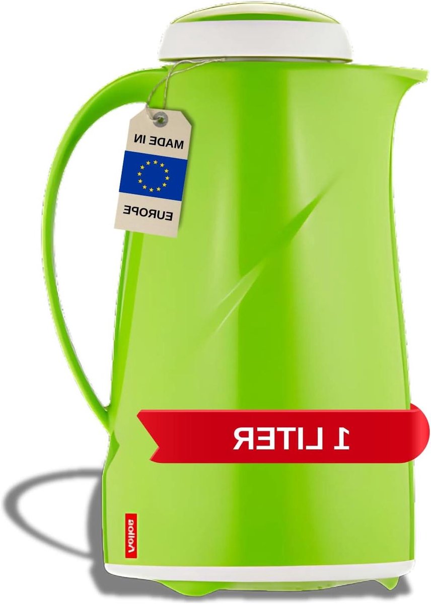 Vacuümkan - Thermoskan - Dranken Warm Houden - Vaatwasmachinebestendig - 1 Liter - Kiwi