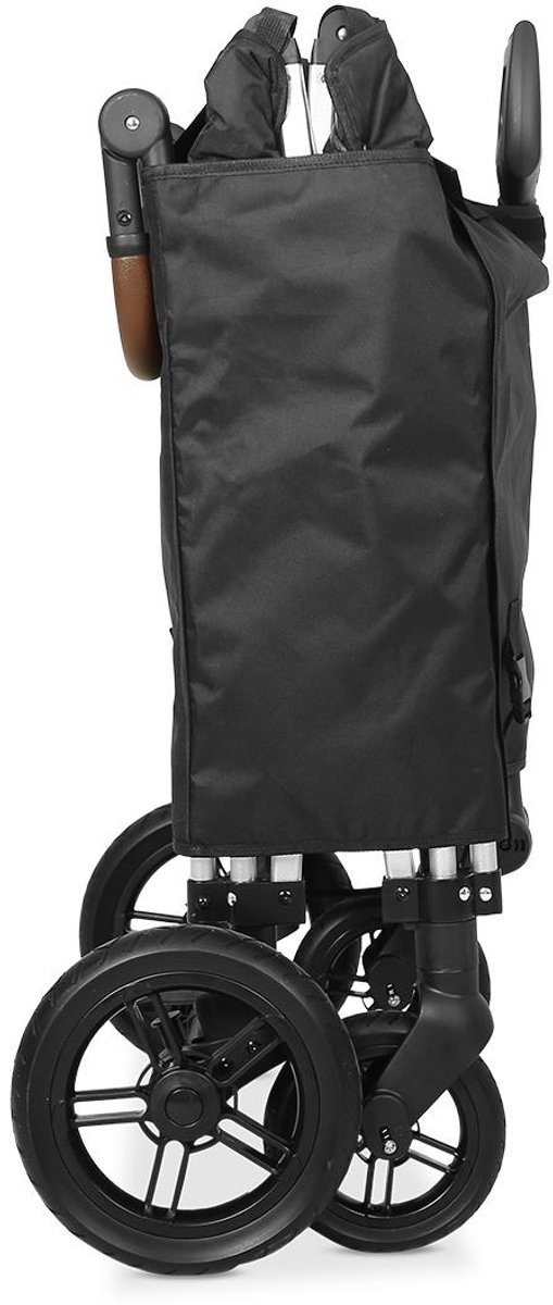FUXLIFE by FUXTEC CTXL900 Bolderkar voor 4 kinderen - Opvouwbaar - Zwart - Met Veiligheidsriemen & Zonnedak - Strandkar & Handkar - Max. 75kg — afbeelding 3