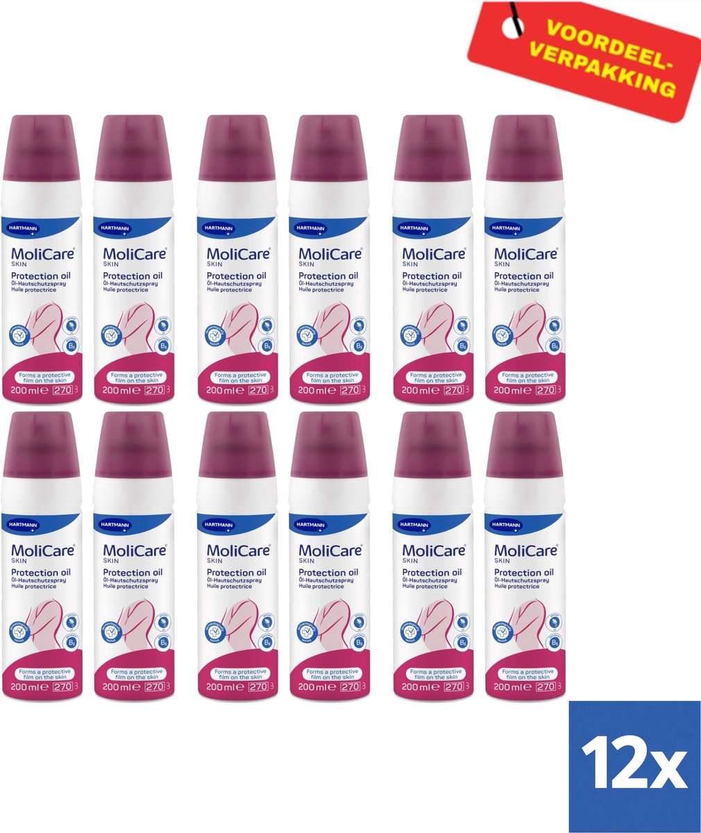 12X Molicare® Skin Protectie Olie - 12 x 200ml - Voordeelverpakking!
