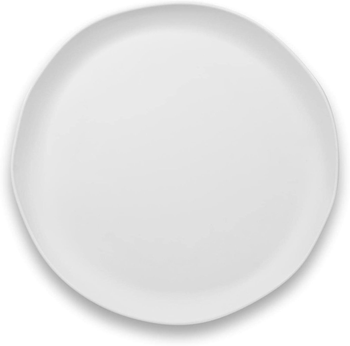 Ronde Schotel - Serveerschaal - Tafel Dekken - Matte Afwerking - 35 cm Diameter - Mat Wit