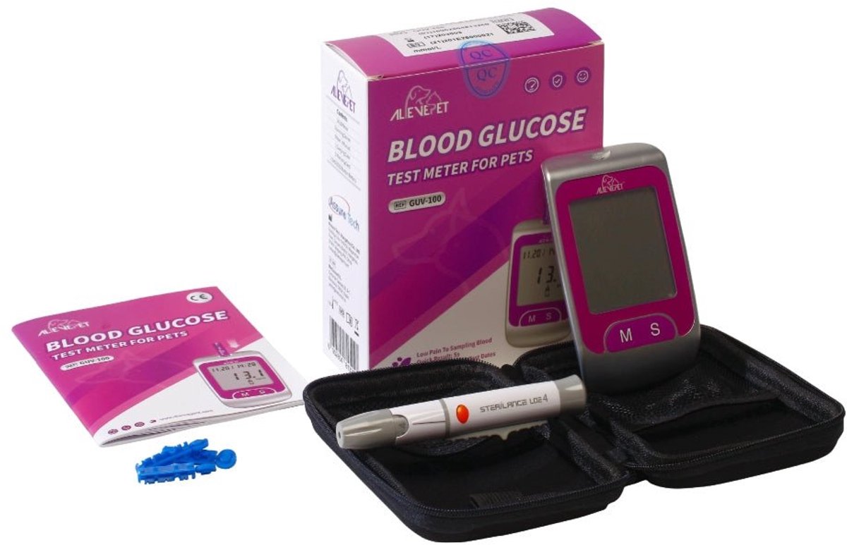 Alievepet glucosemeter startpakket voor honden en katten