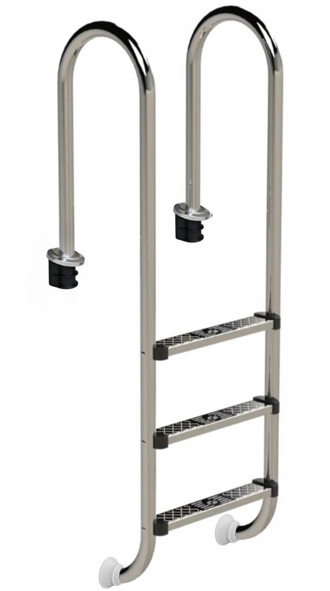 W'eau Muro RVS zwembadtrap 3 treden - AISI 304