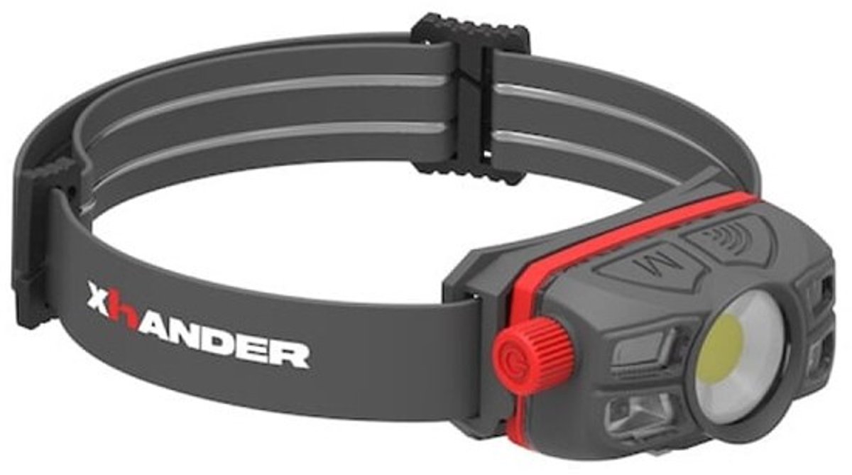 XHANDER LED Hoofdlamp kantelbaar-oplaadbaar 450 lumen - bereik tot 150 meter
