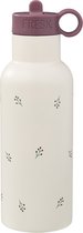 Fresk Thermosfles 500 ml - RVS Waterfles - Lekvrije Drinkfles voor Kinderen - Koude en Warme Dranken - BPA-vrij - Onbreekbaar - 2 Doppen - Thermosbeker - Drinkbeker Meisjes - Ecru - Berries