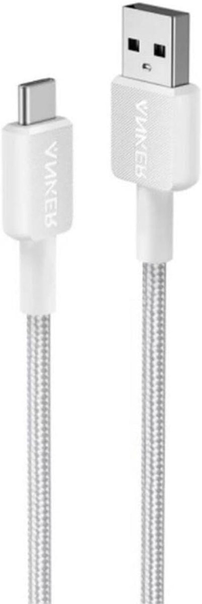 USB-C Kabel - Oplaadkabel Datakabel - Apparaten Laden - Duurzame Connectoren - 90 cm - Wit