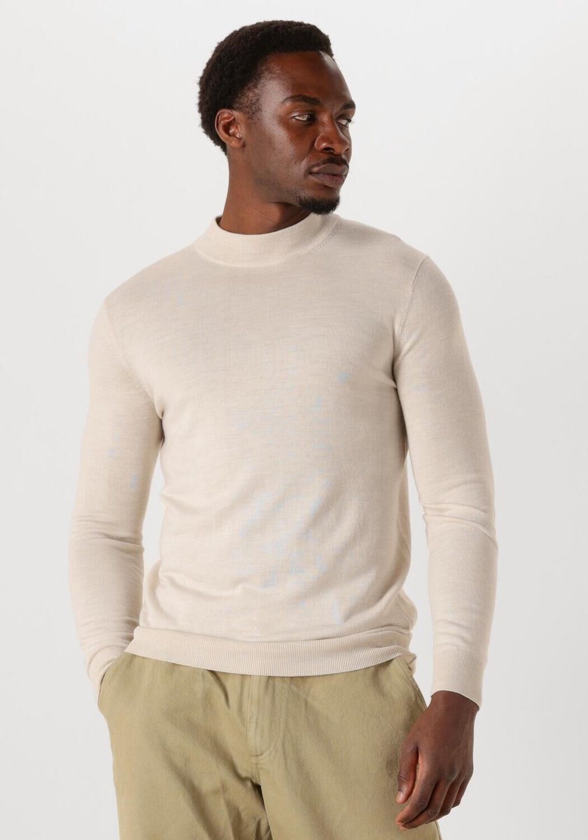 STEFANO LAURAN Turtle Truien & Vesten Heren - Sweater - Hoodie - Vest- Beige - Maat M